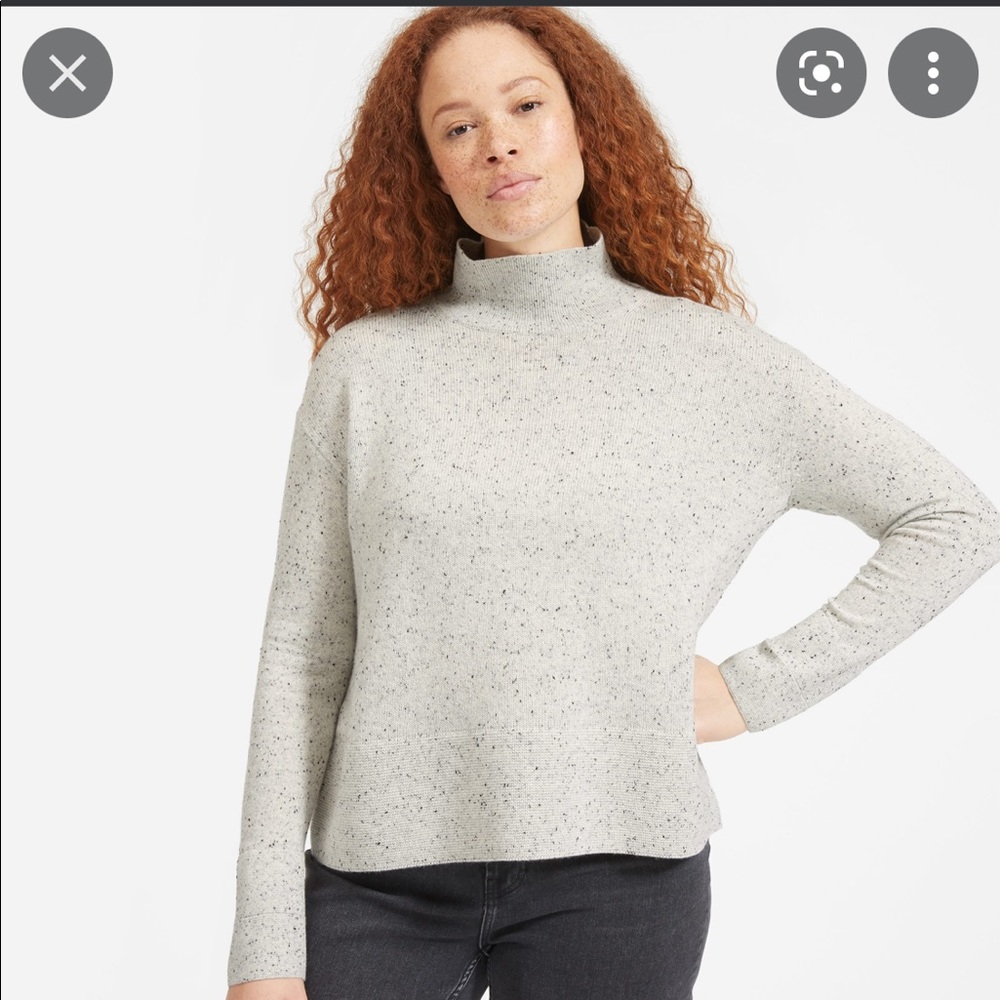 Everlane cashmere square turtleneck, size XS